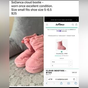 SoDanca Pink Cloud Booties